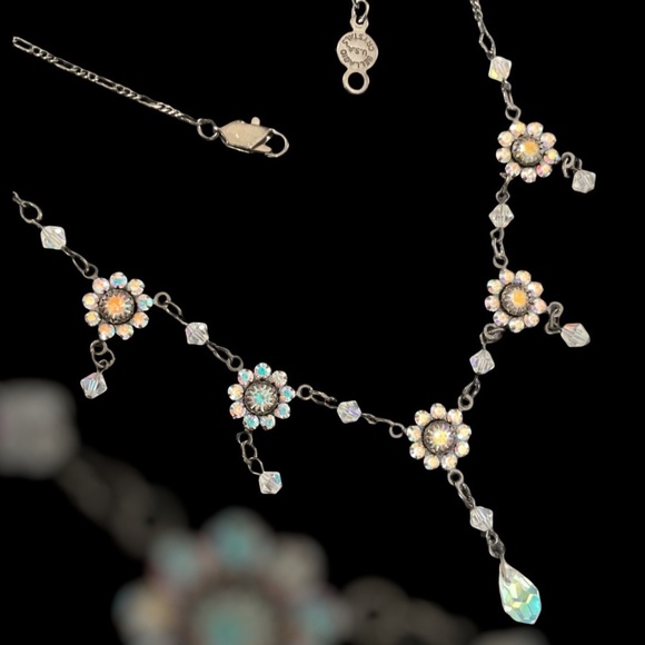 π Gorgeous Austrian Crystal USA Choker Necklace π - Picture 3 of 5